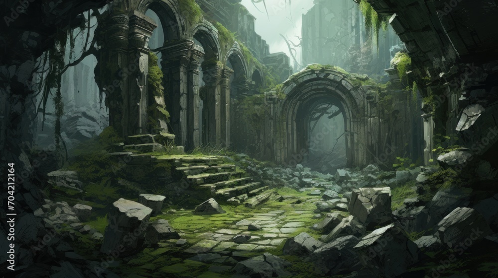 Fantasy Ruins Artwork Fantasy Ruins Artwork