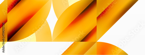 Minimalist marvel - squares and circles unite in harmonious geometry. Muted tones weave serene backdrop where structured tiles form dance of timeless elegance, epitomizing modern simplicity