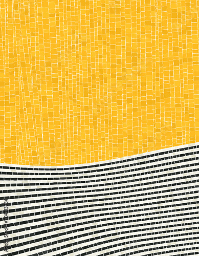 Mosaic tiles copy space vector background
