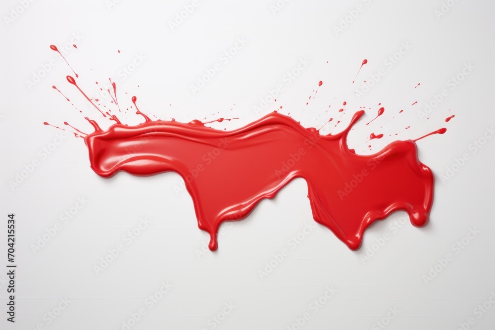 red paint splash isolated on white background red paint splash isolated on white background