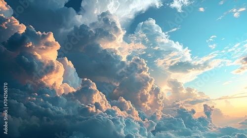 Sky Blue Cloud Background Horizon, Wallpaper Pictures, Background Hd