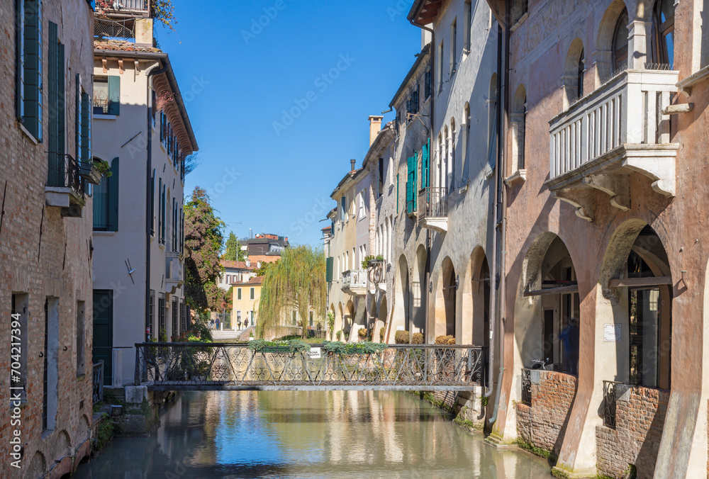 Treviso - The old town with the canal.