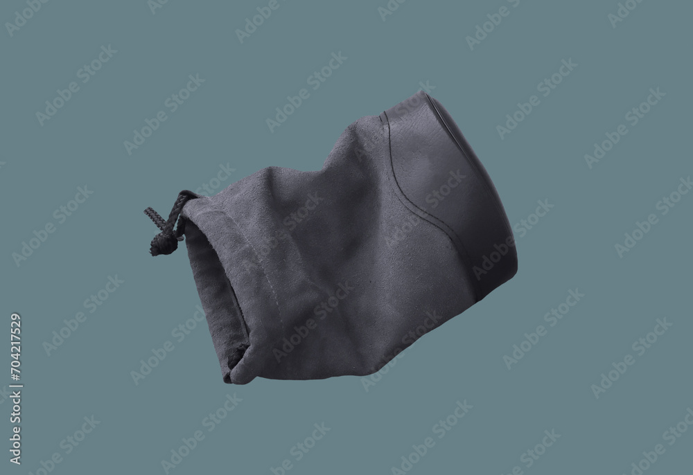Leather container for lens storage. Leather container for lens storage.