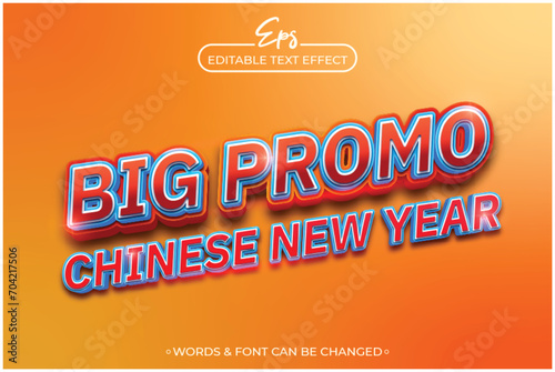 Big promo chinese new year text effect © Semu Creative