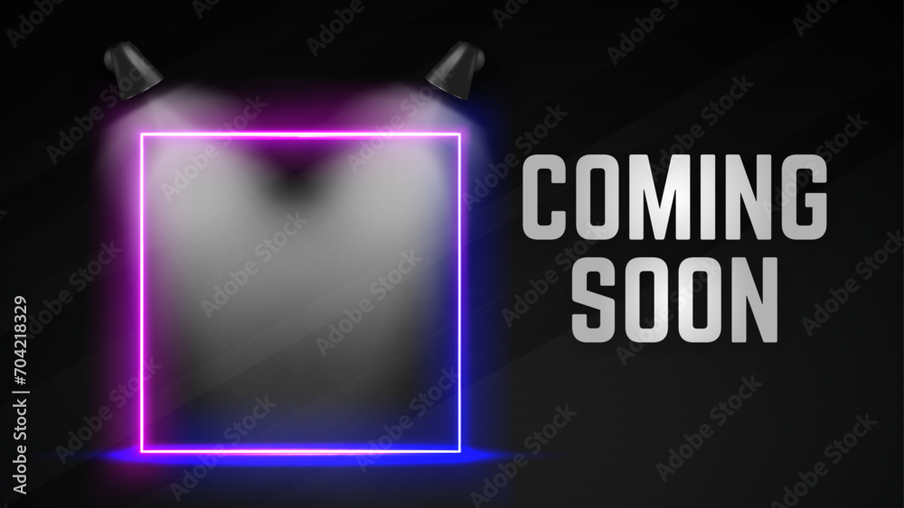 Futuristic Coming Soon Banner with Circular Brilliance and Modern Typography – Ideal for YouTube Videos, Presentations, Product Introductions, Web Pages, New Releases and much more! 