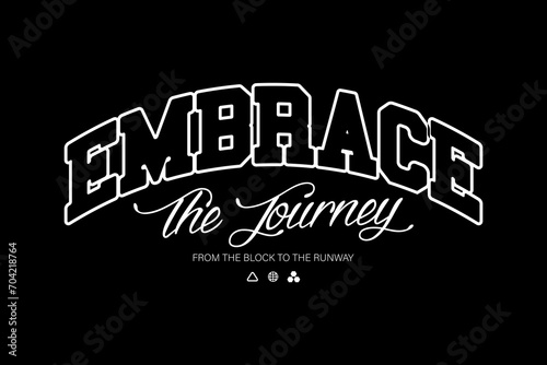 streetwear graphic tee typography design templates