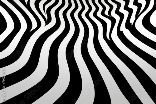 A background of black and white stripes creates an optical illusion, reminiscent of zebra stripes. photo