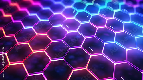 abstract background with hexagons. abstract metal background