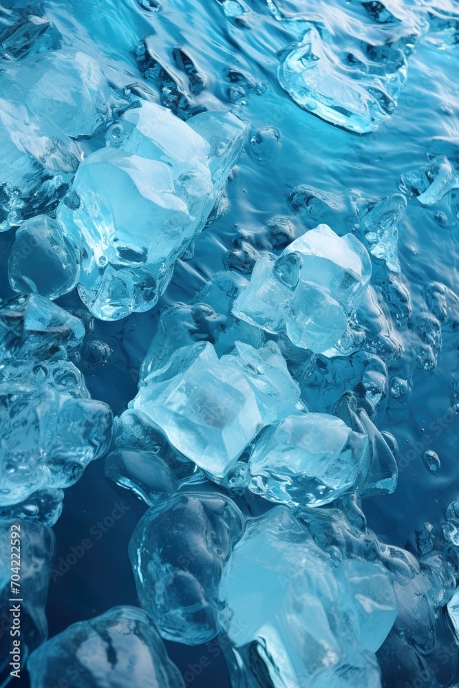 Fototapeta premium ice cubes background