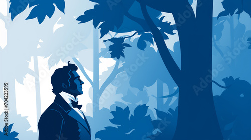 Joseph Smith in the garden, Graphic design of mormon leader