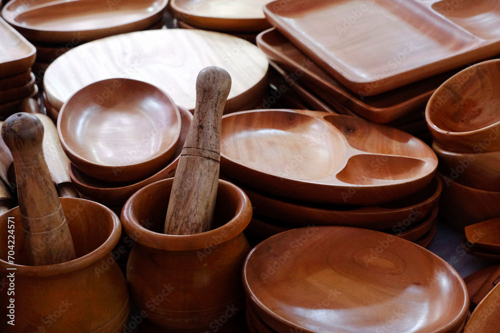 Wooden kitchen utensils, Wooden Kitchen Ware in different shapes. Wooden kitchen utensils, Wooden Kitchen Ware in different shapes.