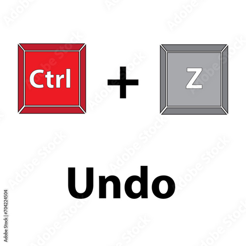 keyboard shortcut icon undo ctrl+z