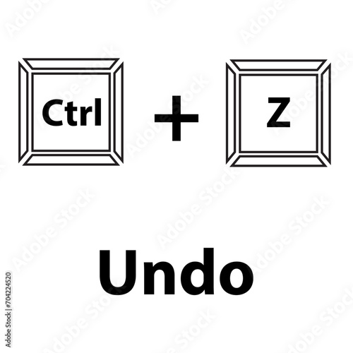 keyboard shortcut icon undo ctrl+z