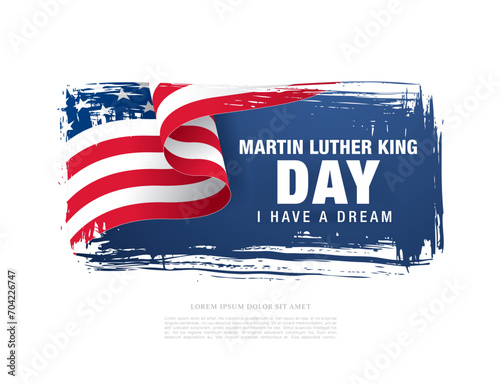 martin luther king day banner layout design vector illustration