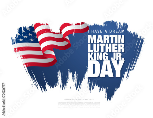 martin luther king day banner layout design vector illustration