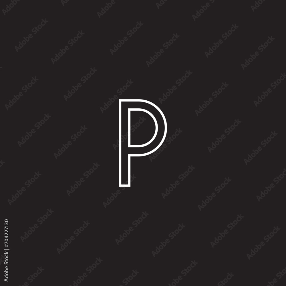 Font letter logo design in vector
