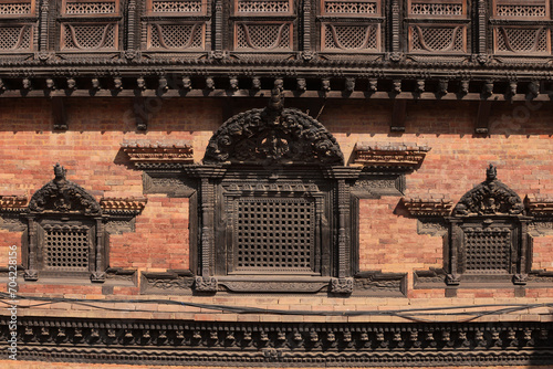 the newar style window in Bhaktapur historical area