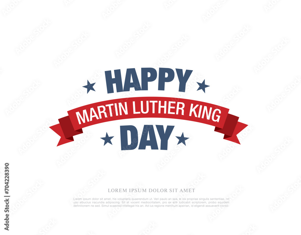 martin luther king day banner layout design, vector illustration