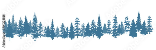 Winter background with pine trees © dahabians