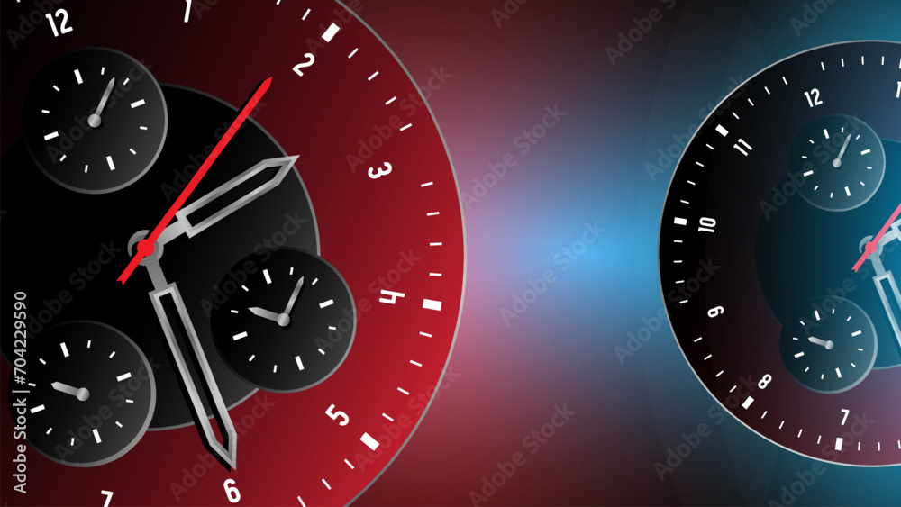 Fototapeta premium Wrist watch clock wallpaper