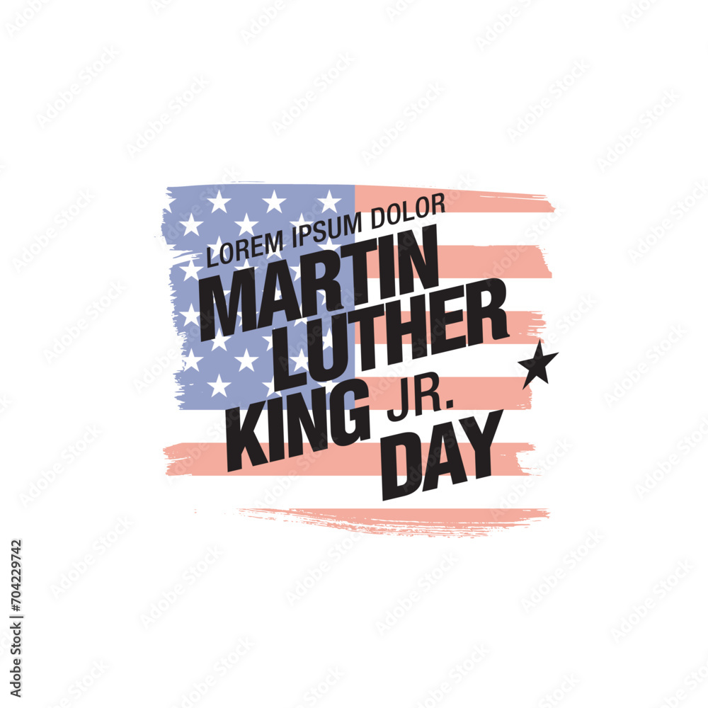 martin luther king day banner layout design, vector illustration