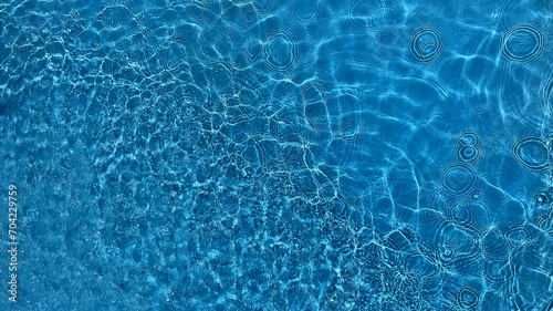 Crystal clear blue water surface with gentle ripples  suitable for concepts like tranquility  nature  or purity