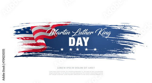 martin luther king day banner layout design, vector illustration