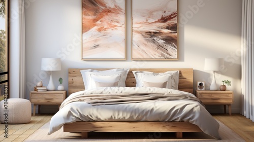 Modern Minimalist Master Bedroom Interior Design photo