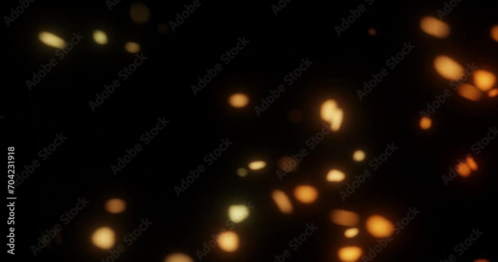 fire embers flying over for video overlay effects