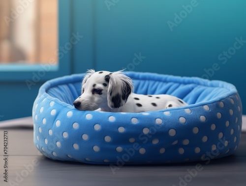 Cozy Pet Bed Mockup for Home and Pet Stores - AI Generated photo