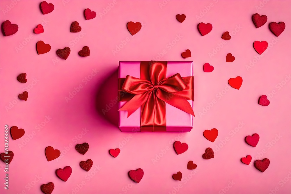 gift box with red ribbon