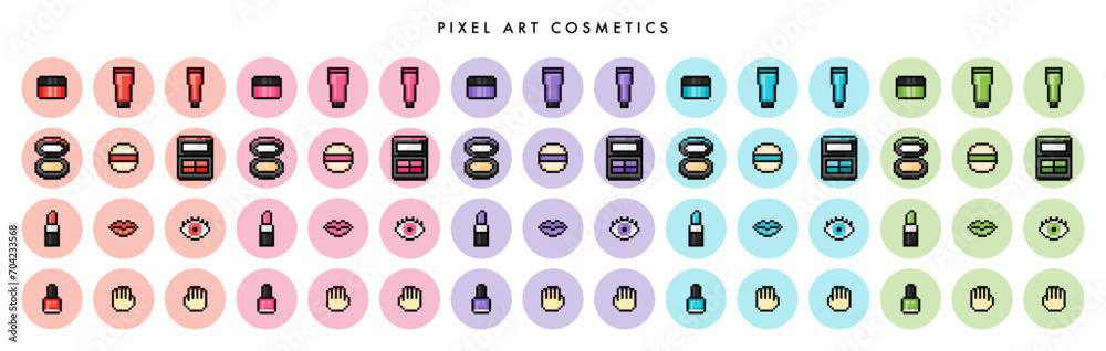 ドット絵 コスメ アイコンセット ドット絵 コスメ アイコンセット