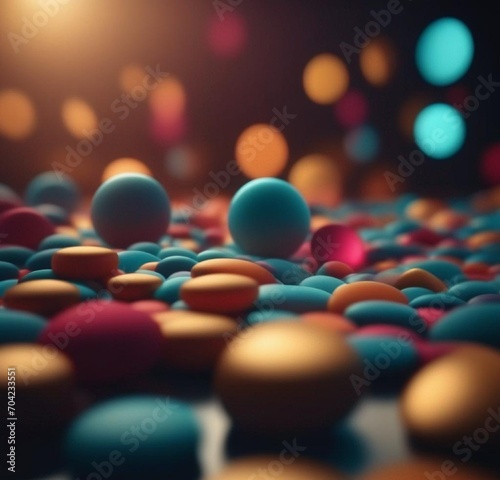 background of colorful balls