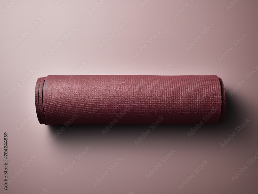 Tranquil Yoga Mat Mockup for Wellness and Fitness - AI Generated