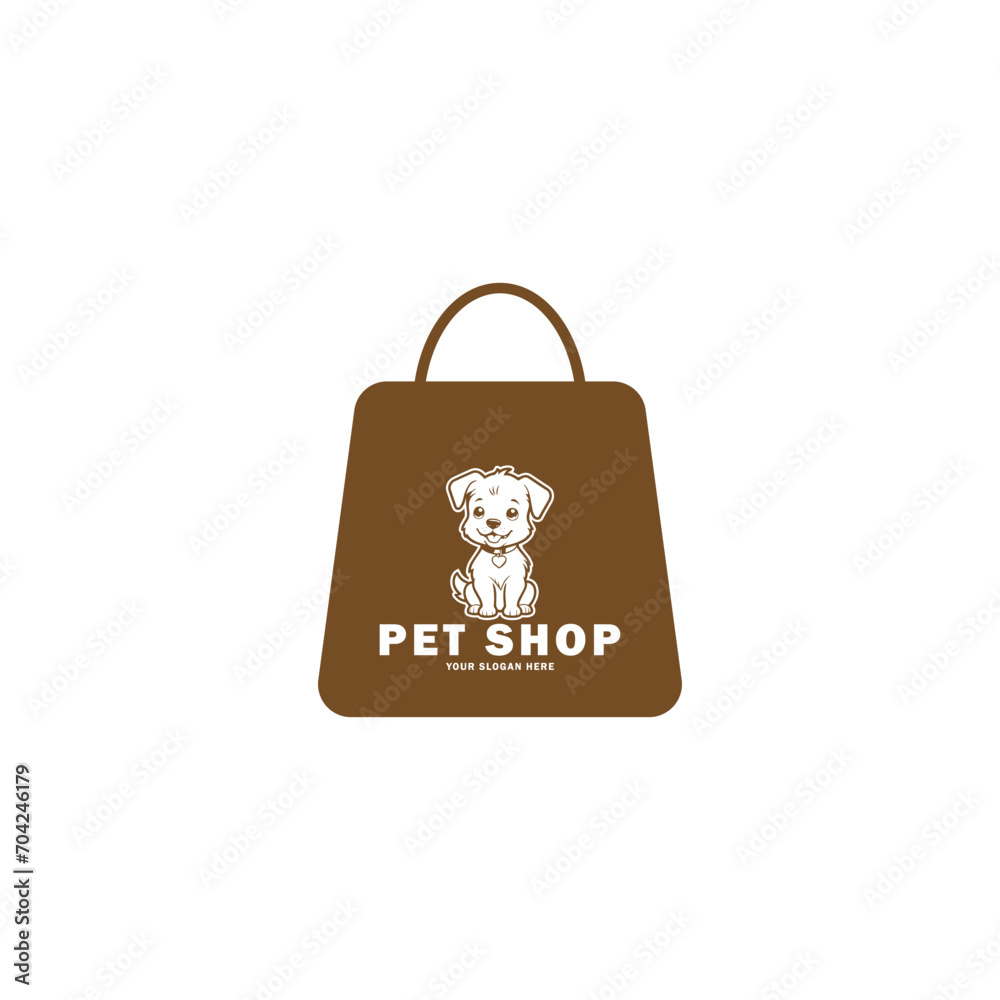 logo icon bag pet shop logo icon bag pet shop