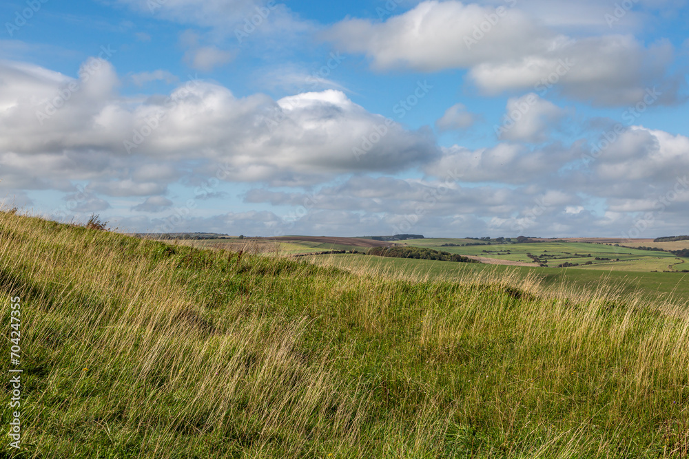 A rural South Downs view on a sunny September day A rural South Downs view on a sunny September day
