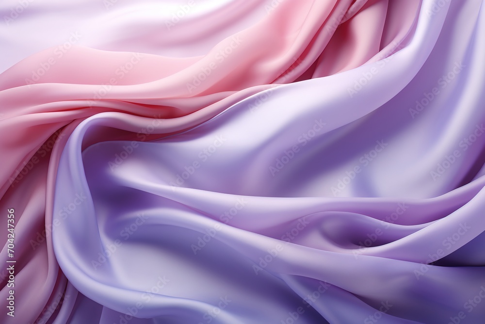 Obraz premium Gradient pink and purple silk fabric