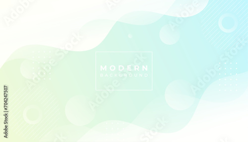 Modern abstract background, soft color, green and yellow gradation , wave effect stye, memphis gometric, abstract 