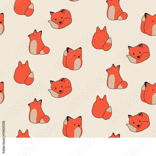 CUTE ANIMAL PATTERN DESIGN.  CUTE ANIMAL SEAMLESS PATTERN