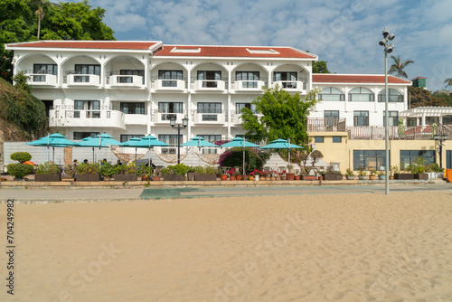 Seaside resort hotels and beaches