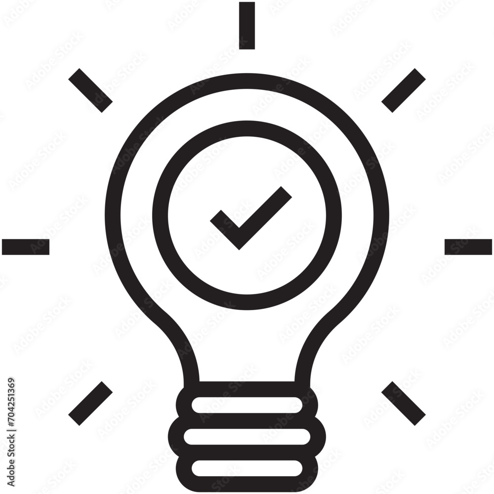 Idea Bulb Vector Icon