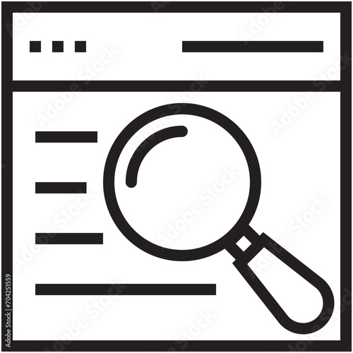 Searching Web Vector Icon