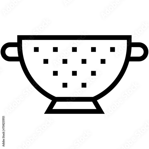 Kitchen Sieve Vector Icon