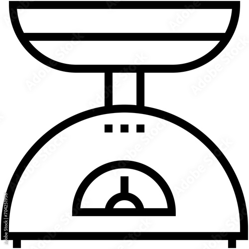 Kitchen Scale Vector Icon