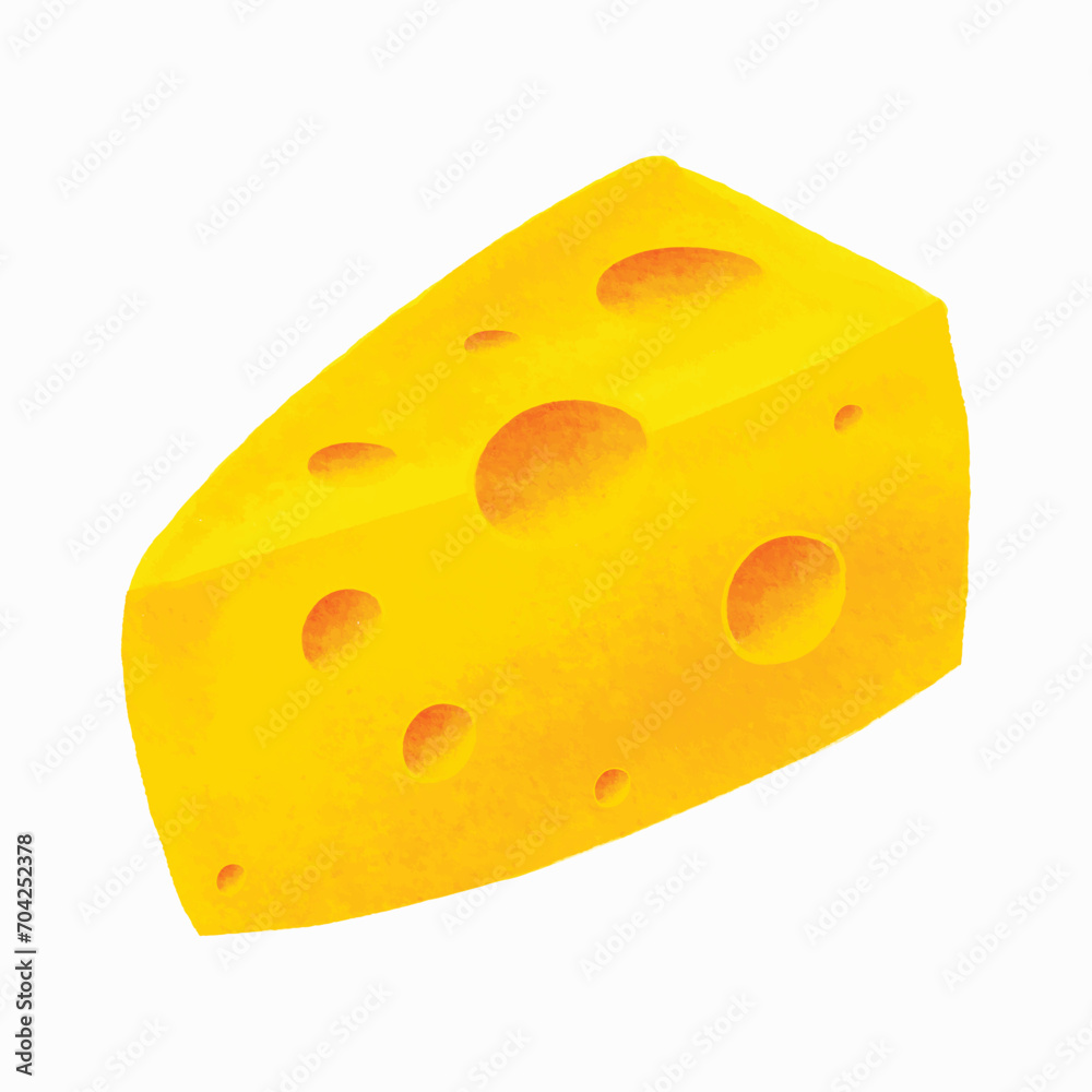 hand drawn cheese illustration, digitally created hand drawn cheese illustration, digitally created