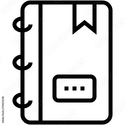 Phone Directory Vector Icon