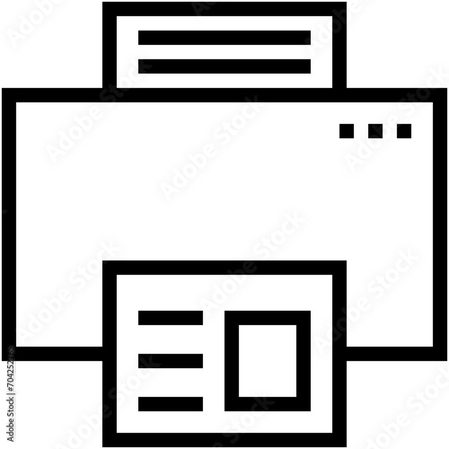 Printer Vector Icon