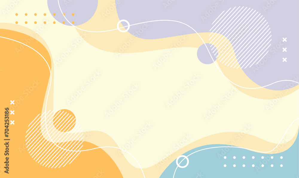 Abstract Vector Geometric Background. Wallpaper illustrations backdrop in pastel colors. Suitable for covers, poster designs, templates, banners and others
