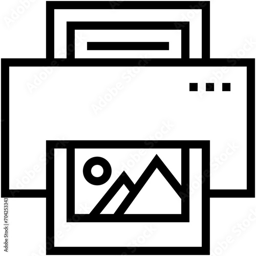 Image Printer Vector Icon