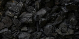 black coal background. charcoal woody black.  lot of wood